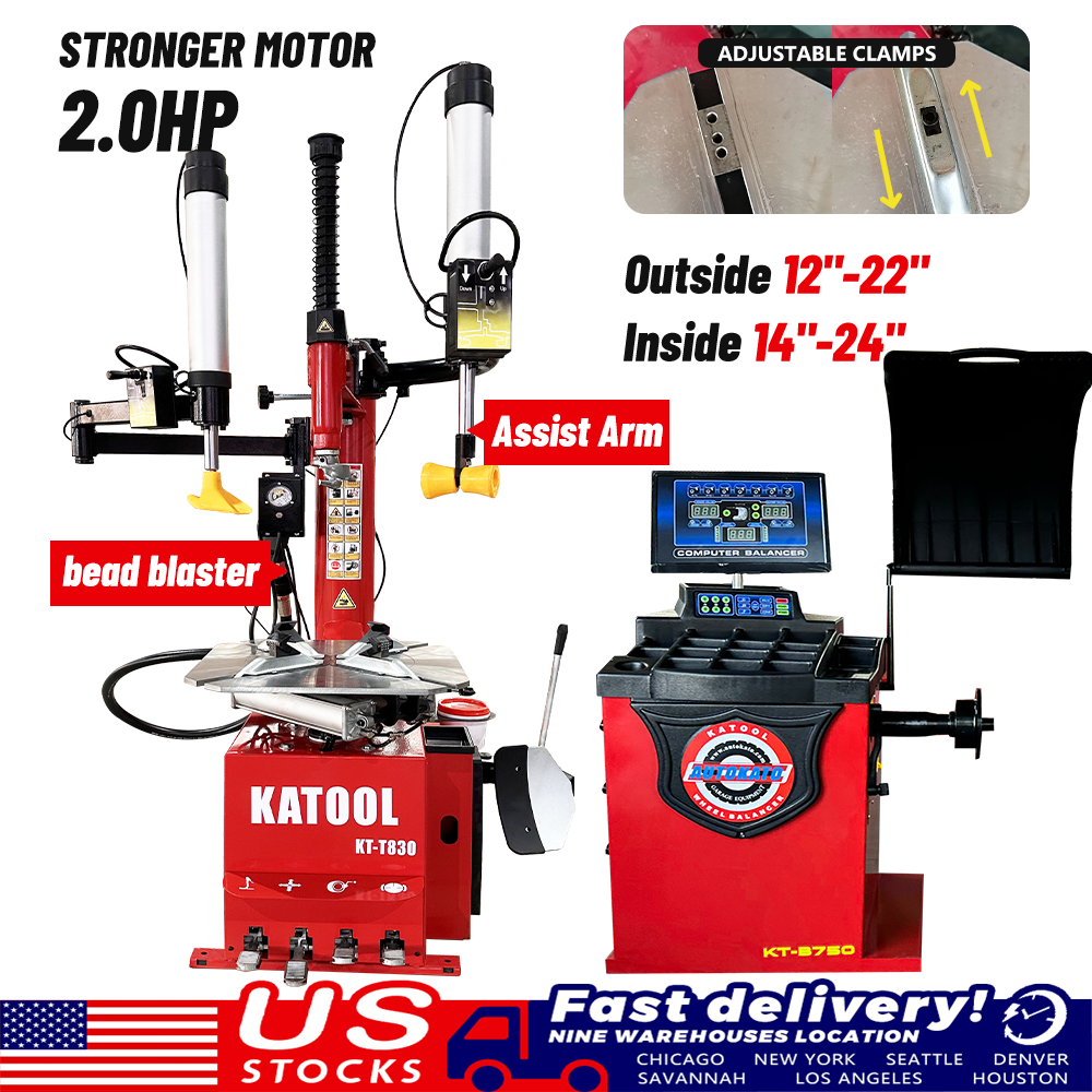 Tire Changer with Double Assist Arms