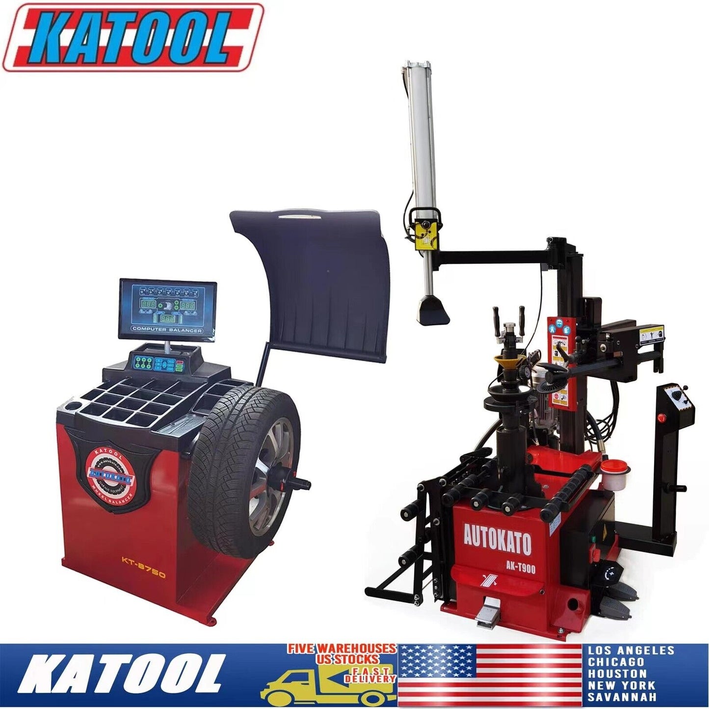 Wheel Balancer with Laser, Automatic Ruler and Wheel Guard